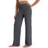 image:imageG4Free BareFeel No Front Seam Straight Leggings for Women High Waisted Wide Leg Yoga Pants 293133Deep Grey