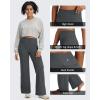 image:imageG4Free BareFeel No Front Seam Straight Leggings for Women High Waisted Wide Leg Yoga Pants 293133Deep Grey
