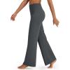 image:imageG4Free BareFeel No Front Seam Straight Leggings for Women High Waisted Wide Leg Yoga Pants 293133Deep Grey