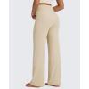 image:imageG4Free BareFeel No Front Seam Straight Leggings for Women High Waisted Wide Leg Yoga Pants 293133Light Khaki