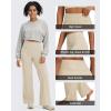 image:imageG4Free BareFeel No Front Seam Straight Leggings for Women High Waisted Wide Leg Yoga Pants 293133Light Khaki