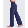 image:imageG4Free BareFeel No Front Seam Straight Leggings for Women High Waisted Wide Leg Yoga Pants 293133Royal Blue