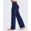 image:imageG4Free BareFeel No Front Seam Straight Leggings for Women High Waisted Wide Leg Yoga Pants 293133Royal Blue