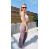 image:imageG4Free BareFeel No Front Seam Straight Leggings for Women High Waisted Wide Leg Yoga Pants 293133Taupe