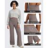 image:imageG4Free BareFeel No Front Seam Straight Leggings for Women High Waisted Wide Leg Yoga Pants 293133Taupe