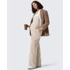 image:imageG4Free Maternity Jumpsuits Adjustable Strap Overalls Pregnancy Wide Leg Rompers with PocketsLight Khaki