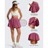 image:imageG4Free Chillwhisp Bubble Tennis Skirts for Women  14 Mini Athletic Ruffled Hem Casual Skorts Inner Shorts with 4 PocketsDark Burgundy