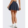 image:imageG4Free Chillwhisp Bubble Tennis Skirts for Women  14 Mini Athletic Ruffled Hem Casual Skorts Inner Shorts with 4 PocketsDark Navy