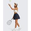 image:imageG4Free Chillwhisp Bubble Tennis Skirts for Women  14 Mini Athletic Ruffled Hem Casual Skorts Inner Shorts with 4 PocketsDark Navy