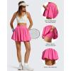 image:imageG4Free Chillwhisp Bubble Tennis Skirts for Women  14 Mini Athletic Ruffled Hem Casual Skorts Inner Shorts with 4 PocketsRose Pink