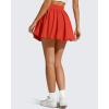 image:imageG4Free Chillwhisp Bubble Tennis Skirts for Women  14 Mini Athletic Ruffled Hem Casual Skorts Inner Shorts with 4 PocketsRust Orange