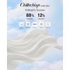image:imageG4Free Chillwhisp Bubble Tennis Skirts for Women  14 Mini Athletic Ruffled Hem Casual Skorts Inner Shorts with 4 PocketsWhite