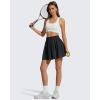 image:imageG4Free Chillwhisp High Waisted Tennis Skirts for Women  15 Flowy Golf Skort Athletic Inner Shorts with 4 PocketsBlack