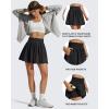 image:imageG4Free Chillwhisp High Waisted Tennis Skirts for Women  15 Flowy Golf Skort Athletic Inner Shorts with 4 PocketsBlack