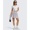 image:imageG4Free Chillwhisp High Waisted Tennis Skirts for Women  15 Flowy Golf Skort Athletic Inner Shorts with 4 PocketsChime Gray