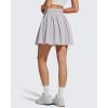image:imageG4Free Chillwhisp High Waisted Tennis Skirts for Women  15 Flowy Golf Skort Athletic Inner Shorts with 4 PocketsChime Gray