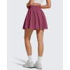 image:imageG4Free Chillwhisp High Waisted Tennis Skirts for Women  15 Flowy Golf Skort Athletic Inner Shorts with 4 PocketsDark Burgundy