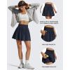 image:imageG4Free Chillwhisp High Waisted Tennis Skirts for Women  15 Flowy Golf Skort Athletic Inner Shorts with 4 PocketsDark Navy