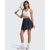 image:imageG4Free Chillwhisp High Waisted Tennis Skirts for Women  15 Flowy Golf Skort Athletic Inner Shorts with 4 PocketsDark Navy