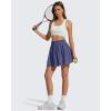 image:imageG4Free Chillwhisp High Waisted Tennis Skirts for Women  15 Flowy Golf Skort Athletic Inner Shorts with 4 PocketsDusky Purple