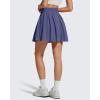 image:imageG4Free Chillwhisp High Waisted Tennis Skirts for Women  15 Flowy Golf Skort Athletic Inner Shorts with 4 PocketsDusky Purple
