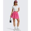 image:imageG4Free Chillwhisp High Waisted Tennis Skirts for Women  15 Flowy Golf Skort Athletic Inner Shorts with 4 PocketsRose Pink