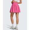 image:imageG4Free Chillwhisp High Waisted Tennis Skirts for Women  15 Flowy Golf Skort Athletic Inner Shorts with 4 PocketsRose Pink