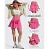 image:imageG4Free Chillwhisp High Waisted Tennis Skirts for Women  15 Flowy Golf Skort Athletic Inner Shorts with 4 PocketsRose Pink
