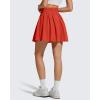 image:imageG4Free Chillwhisp High Waisted Tennis Skirts for Women  15 Flowy Golf Skort Athletic Inner Shorts with 4 PocketsRust Orange