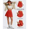 image:imageG4Free Chillwhisp High Waisted Tennis Skirts for Women  15 Flowy Golf Skort Athletic Inner Shorts with 4 PocketsRust Orange