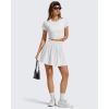 image:imageG4Free Chillwhisp High Waisted Tennis Skirts for Women  15 Flowy Golf Skort Athletic Inner Shorts with 4 PocketsWhite