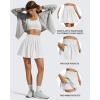 image:imageG4Free Chillwhisp High Waisted Tennis Skirts for Women  15 Flowy Golf Skort Athletic Inner Shorts with 4 PocketsWhite