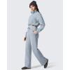 image:imageG4Free Flurrylux Womens Fleece Lined Wide Leg Sweatpants Drawstring Cotton Warm Lounge PantsCool Gray