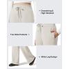 image:imageG4Free Flurrylux Womens Fleece Lined Wide Leg Sweatpants Drawstring Cotton Warm Lounge PantsDusty Taupe