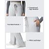 image:imageG4Free Flurrylux Womens Fleece Lined Wide Leg Sweatpants Drawstring Cotton Warm Lounge PantsLight Heather