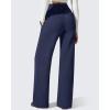 image:imageG4Free Flurrylux Womens Fleece Lined Wide Leg Sweatpants Drawstring Cotton Warm Lounge PantsRoyal Blue