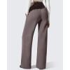 image:imageG4Free Flurrylux Womens Fleece Lined Wide Leg Sweatpants Drawstring Cotton Warm Lounge PantsTapue