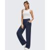 image:imageG4Free BareFeel High Stretch Wide Leg Pants for Women Soft Comfy Casual Yoga Pants with Pockets PetiteRegularTallDark Navy