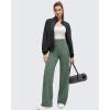 image:imageG4Free BareFeel High Stretch Wide Leg Pants for Women Soft Comfy Casual Yoga Pants with Pockets PetiteRegularTallGray Sage