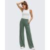 image:imageG4Free BareFeel High Stretch Wide Leg Pants for Women Soft Comfy Casual Yoga Pants with Pockets PetiteRegularTallGray Sage
