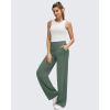image:imageG4Free BareFeel High Stretch Wide Leg Pants for Women Soft Comfy Casual Yoga Pants with Pockets PetiteRegularTallGray Sage