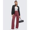 image:imageG4Free BareFeel High Stretch Wide Leg Pants for Women Soft Comfy Casual Yoga Pants with Pockets PetiteRegularTallWine