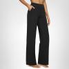 image:imageG4Free EverGoing Yoga Pants Women Wide Leg Pants with Pockets High Waist Stretch Dress Casual Sweatpants PetiteRegularTallBlack