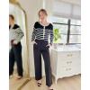 image:imageG4Free EverGoing Yoga Pants Women Wide Leg Pants with Pockets High Waist Stretch Dress Casual Sweatpants PetiteRegularTallBlack