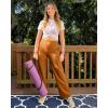 image:imageG4Free EverGoing Yoga Pants Women Wide Leg Pants with Pockets High Waist Stretch Dress Casual Sweatpants PetiteRegularTallBrown Sugar