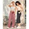 image:imageG4Free EverGoing Yoga Pants Women Wide Leg Pants with Pockets High Waist Stretch Dress Casual Sweatpants PetiteRegularTallCameo