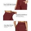 image:imageG4Free EverGoing Yoga Pants Women Wide Leg Pants with Pockets High Waist Stretch Dress Casual Sweatpants PetiteRegularTallDark Burgundy