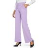 image:imageG4Free EverGoing Yoga Pants Women Wide Leg Pants with Pockets High Waist Stretch Dress Casual Sweatpants PetiteRegularTallLavender