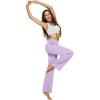image:imageG4Free EverGoing Yoga Pants Women Wide Leg Pants with Pockets High Waist Stretch Dress Casual Sweatpants PetiteRegularTallLavender