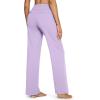 image:imageG4Free EverGoing Yoga Pants Women Wide Leg Pants with Pockets High Waist Stretch Dress Casual Sweatpants PetiteRegularTallLavender